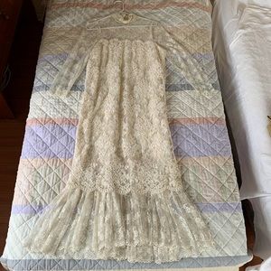 Ivory Real Lace Wedding Gown